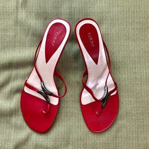 Red sandals
